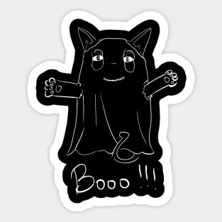 Halloween Ghosty Cat Sticker